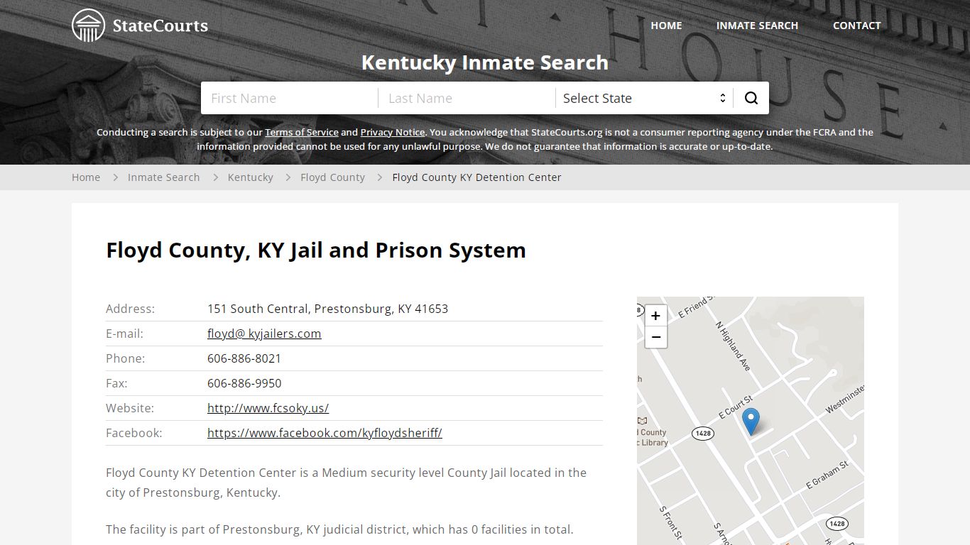 Floyd County, KY Jail and Prison System - State Courts